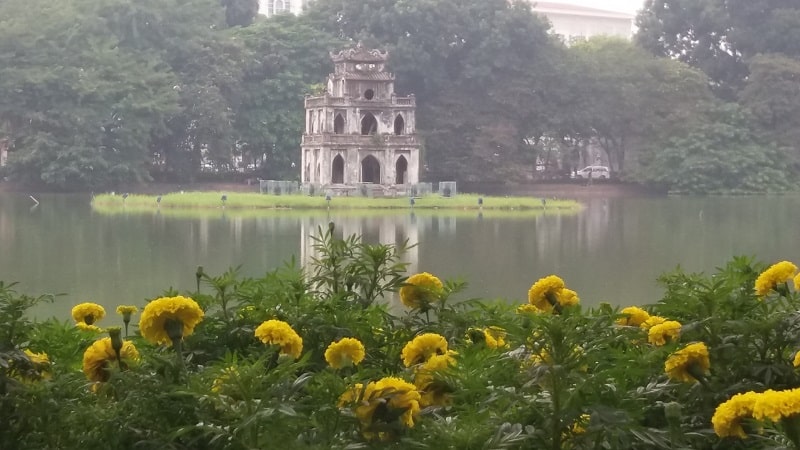 Hoan Kiem lake, a beautiful heart of Hanoi capital
